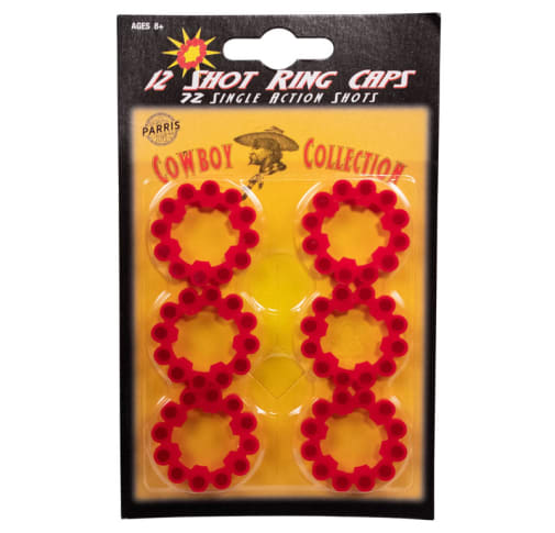 Parris 12 Shot Ring Caps - 72 Single Action Shots