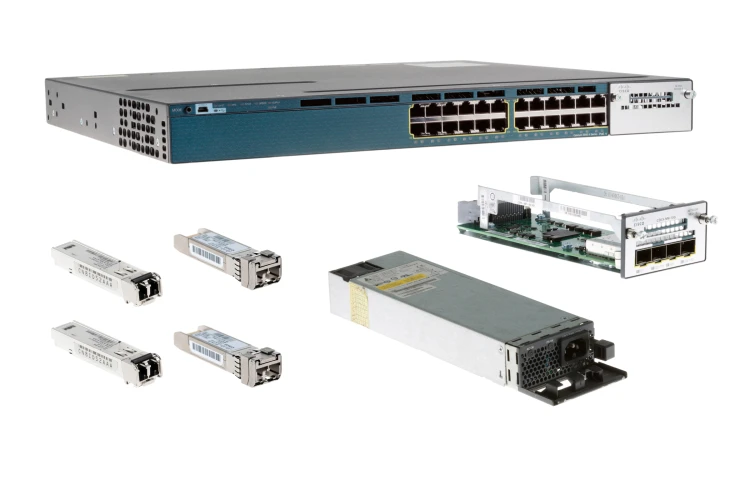 Cisco 3560X Series Deployment Kit, 10G, 24 Port, WS-C3560X-24P-S-DP10G, Refurbished, Original