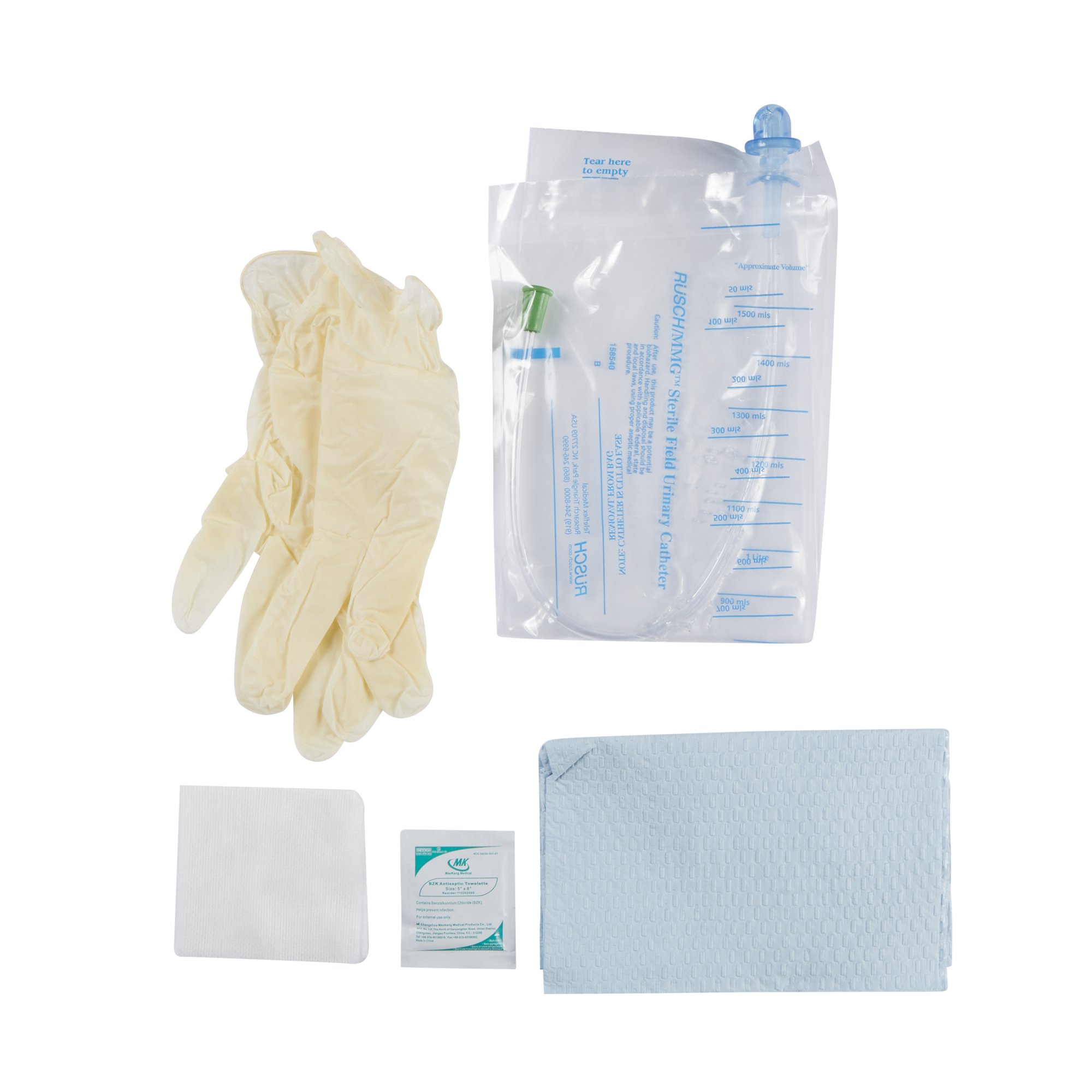 MMG Intermittent Catheter Kit, 14 Fr., Straight MK 636677