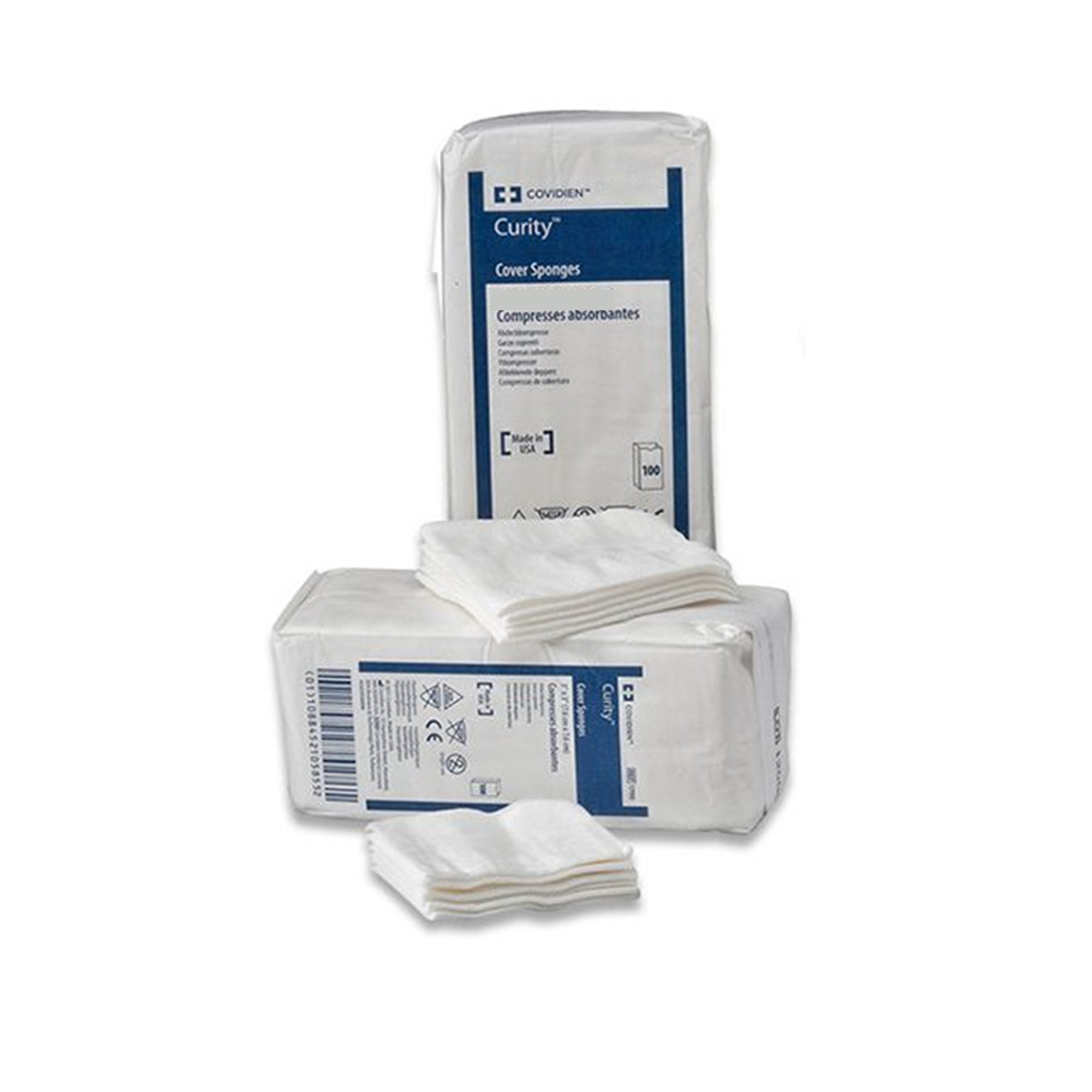 Curity Nonwoven Sponge, 3 x 3 Inch, 4-Ply MK 10201