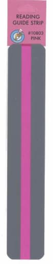 Pink Reading Guide Strip