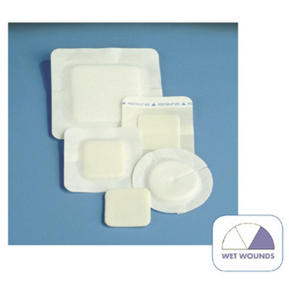 Polyderm Border Nonadhesive with Border Foam Dressing, 4-Inch Round MK 747279