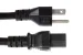 AC Power Cord, 5-15P to C15, 14 AWG, 10ft