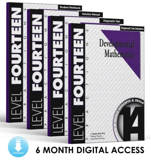 Developmental Math: Level 14 E-Book Set | Fractions: Concepts and Skills (6 Month Access)