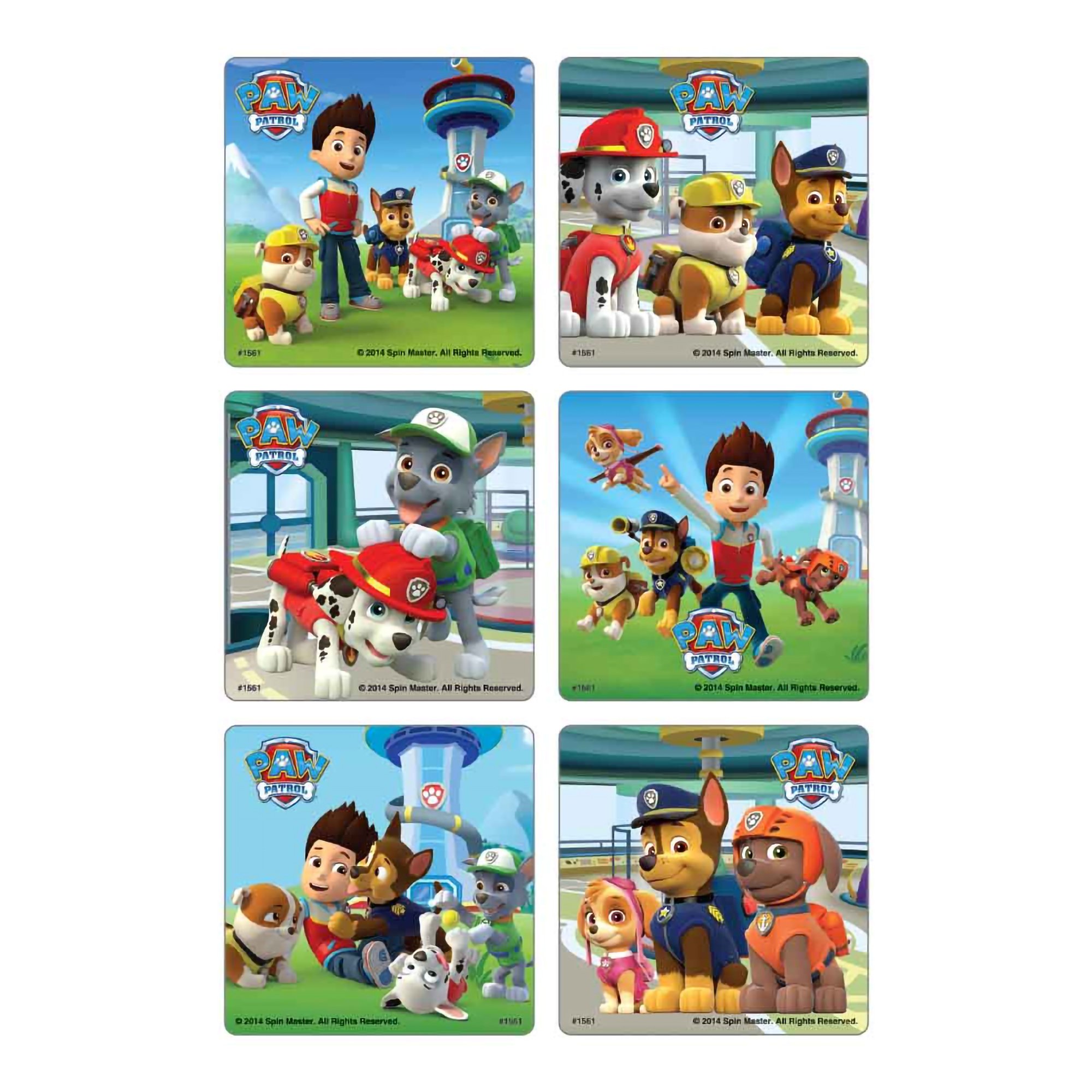 Disney 75 per Roll PAW Patrol Scenes Sticker 2-1/2 Inch MK 1009242