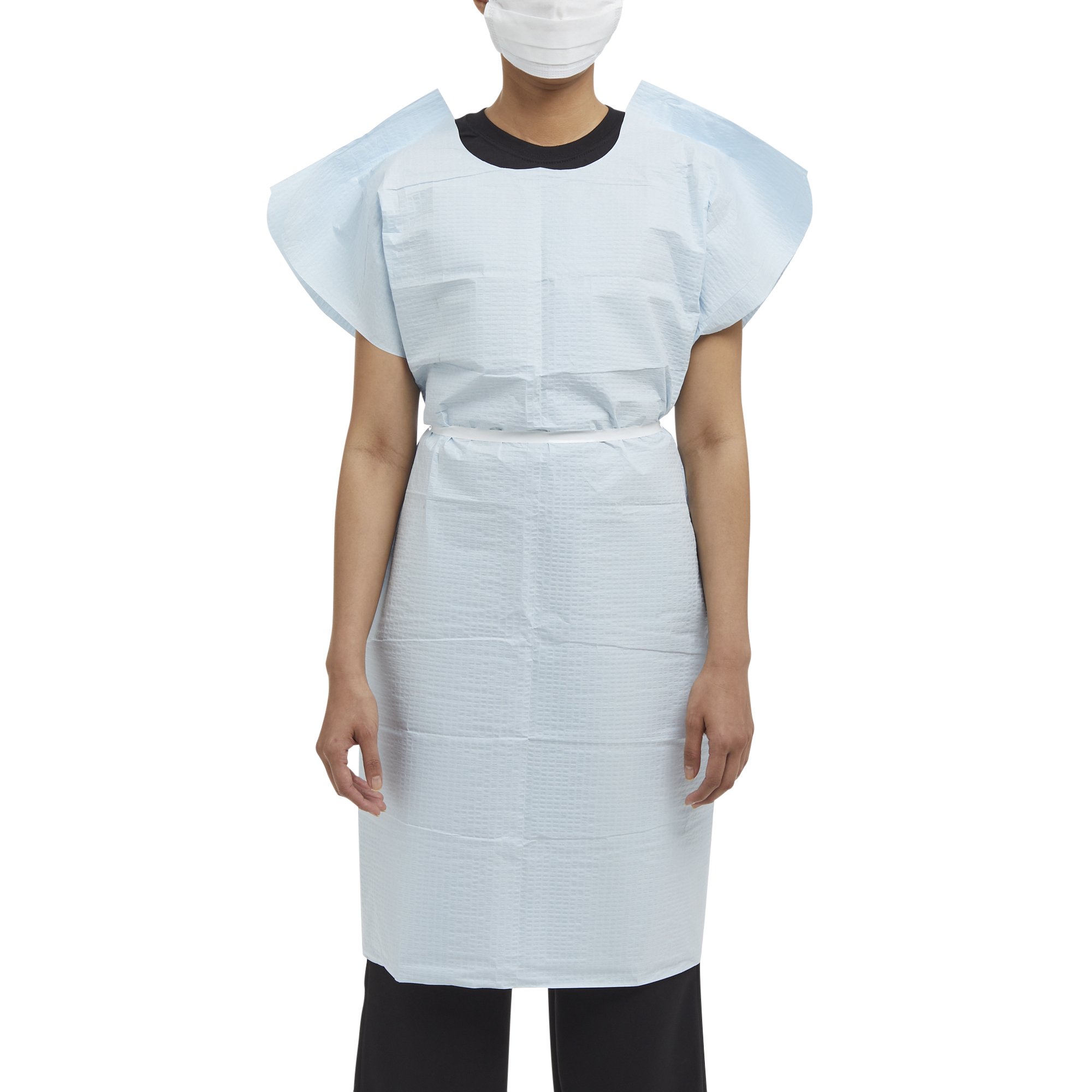 Graham Medical Patient Exam Gown, Medium/Large, Blue MK 171393