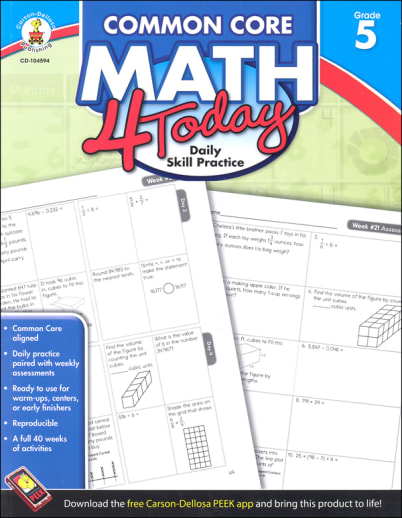 Math 4 Today Grade 5 (Common Core)