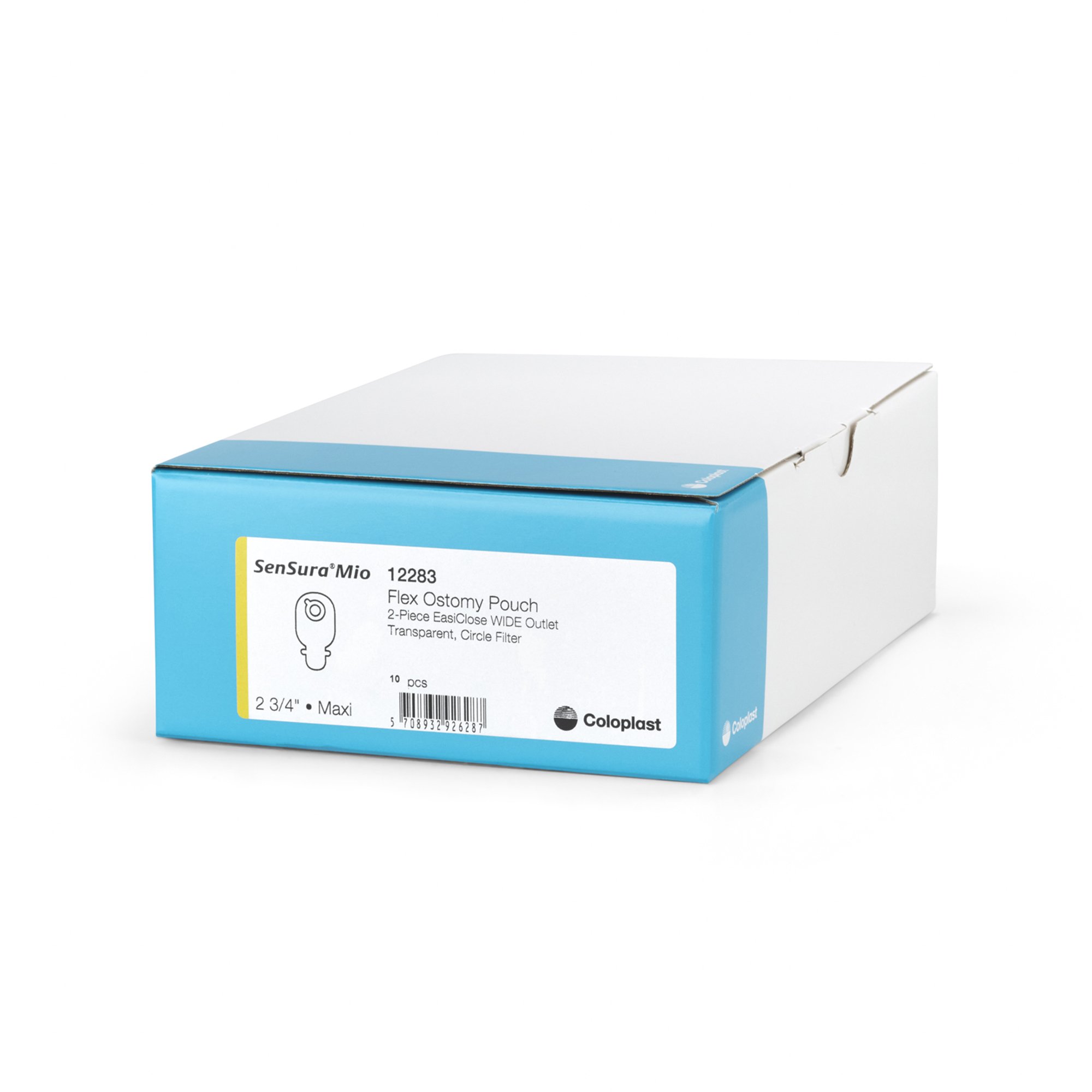 SenSura Mio Flex 2-Piece Transparent Ostomy Pouch, Yellow Match MK 891222