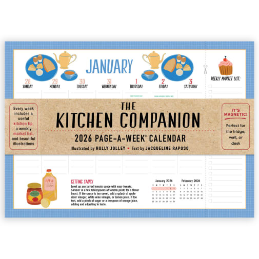 Kitchen Companion 2026 Page-A-Week Calendar