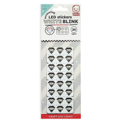 LED Stickers - White Blink (24 pack)