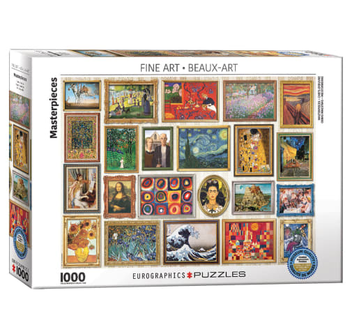 Eurographics Masterpieces Fine Art Puzzle (1000-piece Jigsaw Puzzle)