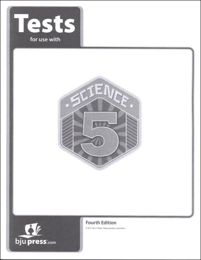 BJU Press Science 5 Testpack 4th Edition