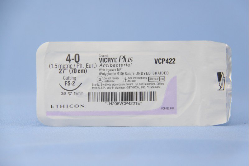Coated Vicryl Plus Suture with FS-2 Needle MK 458142