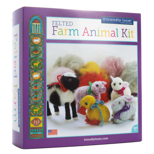 Felted Farm Animal Kit by Friendly Loom