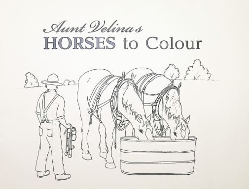 Aunt Velina's Horses to Colour
