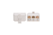 RJ11 6P4C Line Splitter Adapter – Line 1, Line 2, Line 1+2 Modular Phone Jack, White