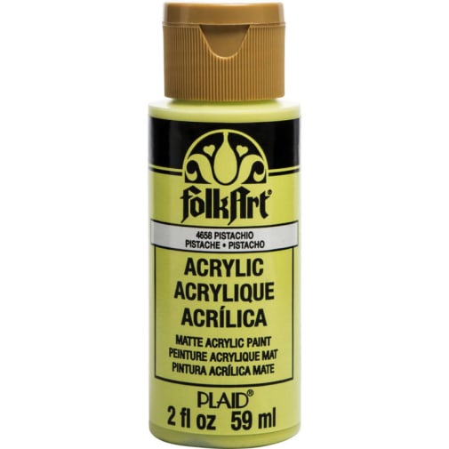 Folkart Color Acrylic Paint Pistachio - 2 oz