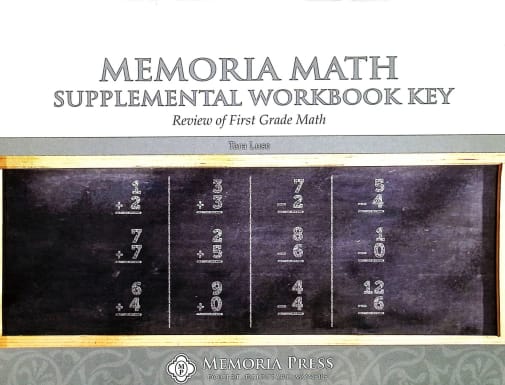 Memoria Math Supplemental Workbook Key: Review of First Grade Math