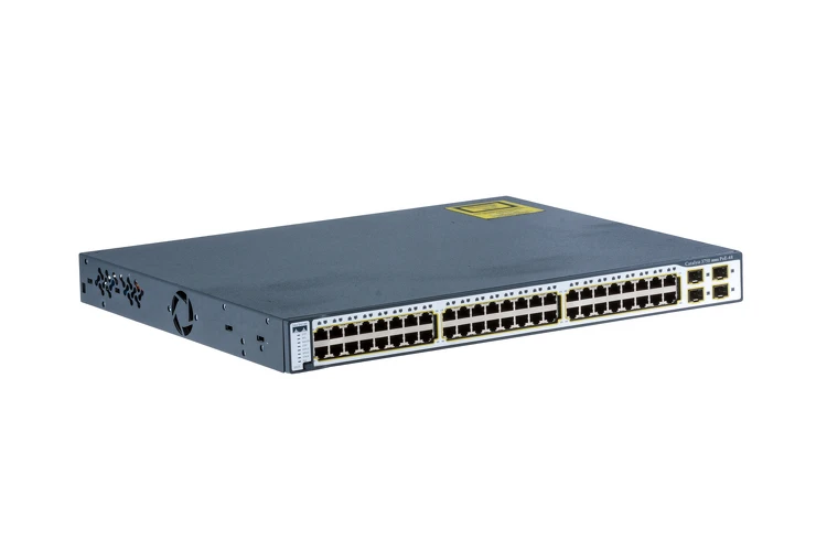 Cisco 3750 Series 48 Port Stackable PoE Switch, WS-C3750-48PS-S, Refurbished, Original Cisco 3750 Series 48 Port Stackable PoE Switch, WS-C3750-48PS-S, Refurbished, Original