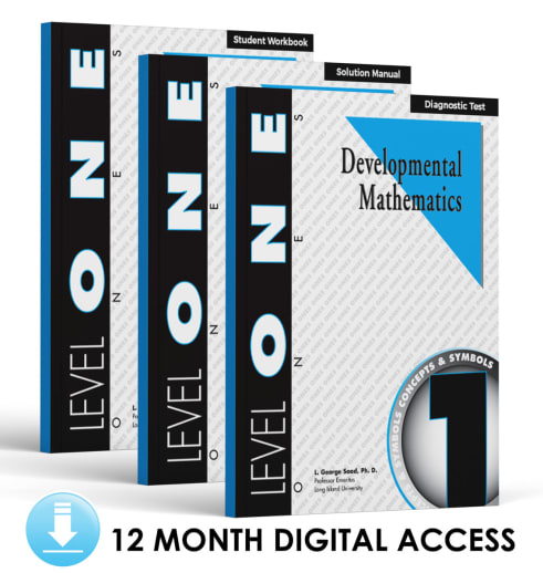 Developmental Math: Level 1 E-Book Set | Pre K - 1st Grade Math Curriculum | Ones: Concepts and Symbols (12 Month Access)