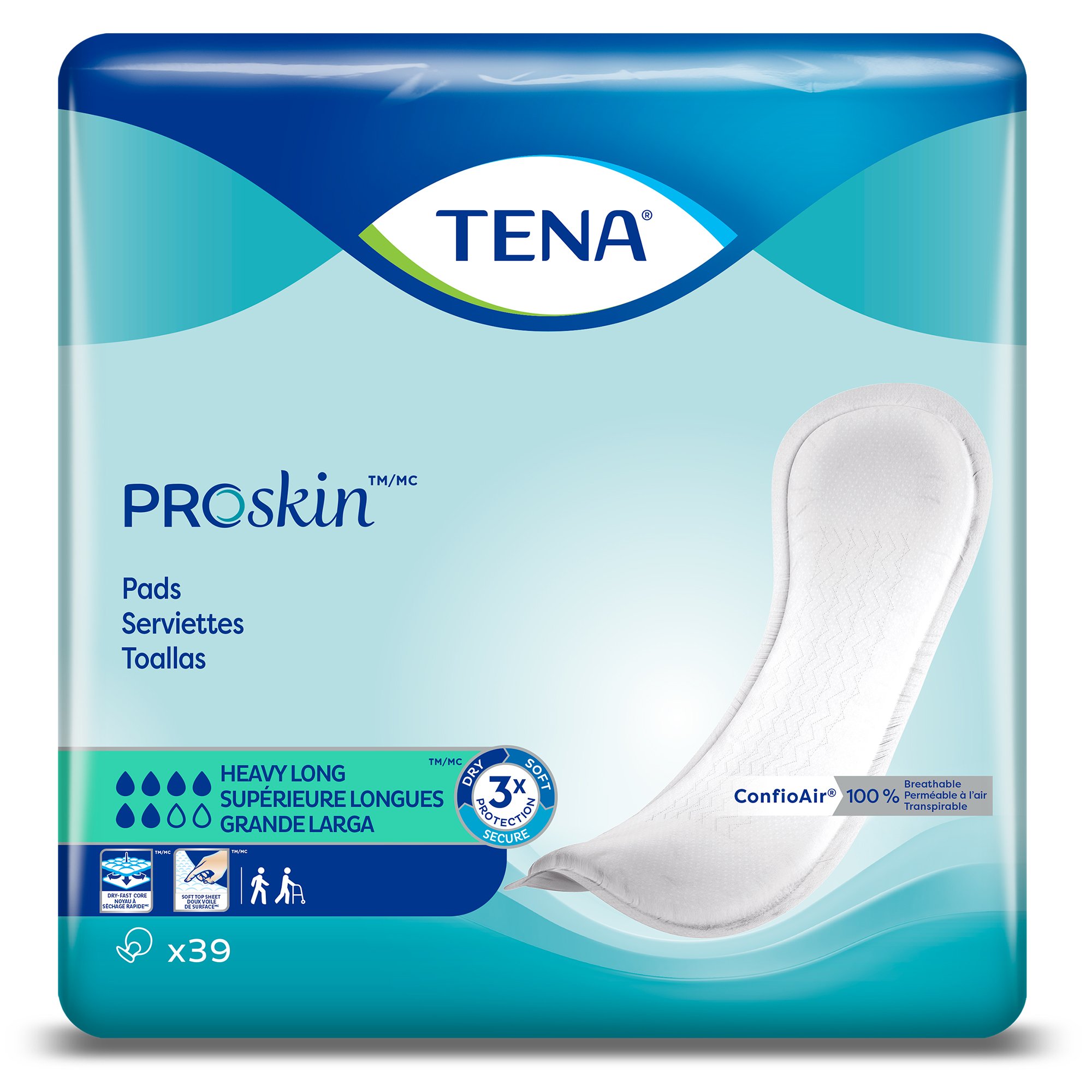 Tena ProSkin Heavy Absorbency Bladder Control Pads, Dry-Fast Core, 15 Inches MK 1009861