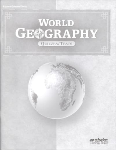 Abeka World Geography Quiz and Test Book