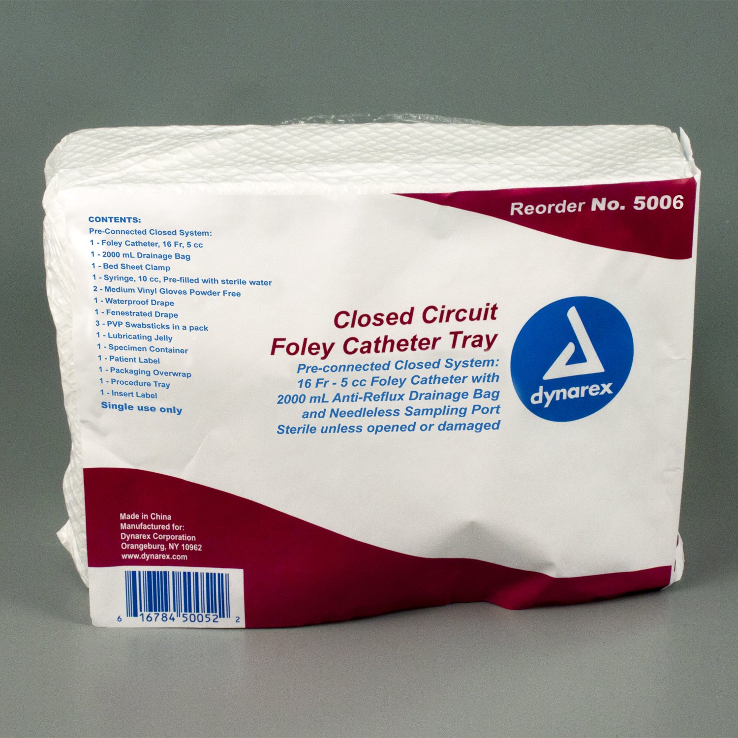 Dynarex Closed Circuit Catheter Tray MK 1046950