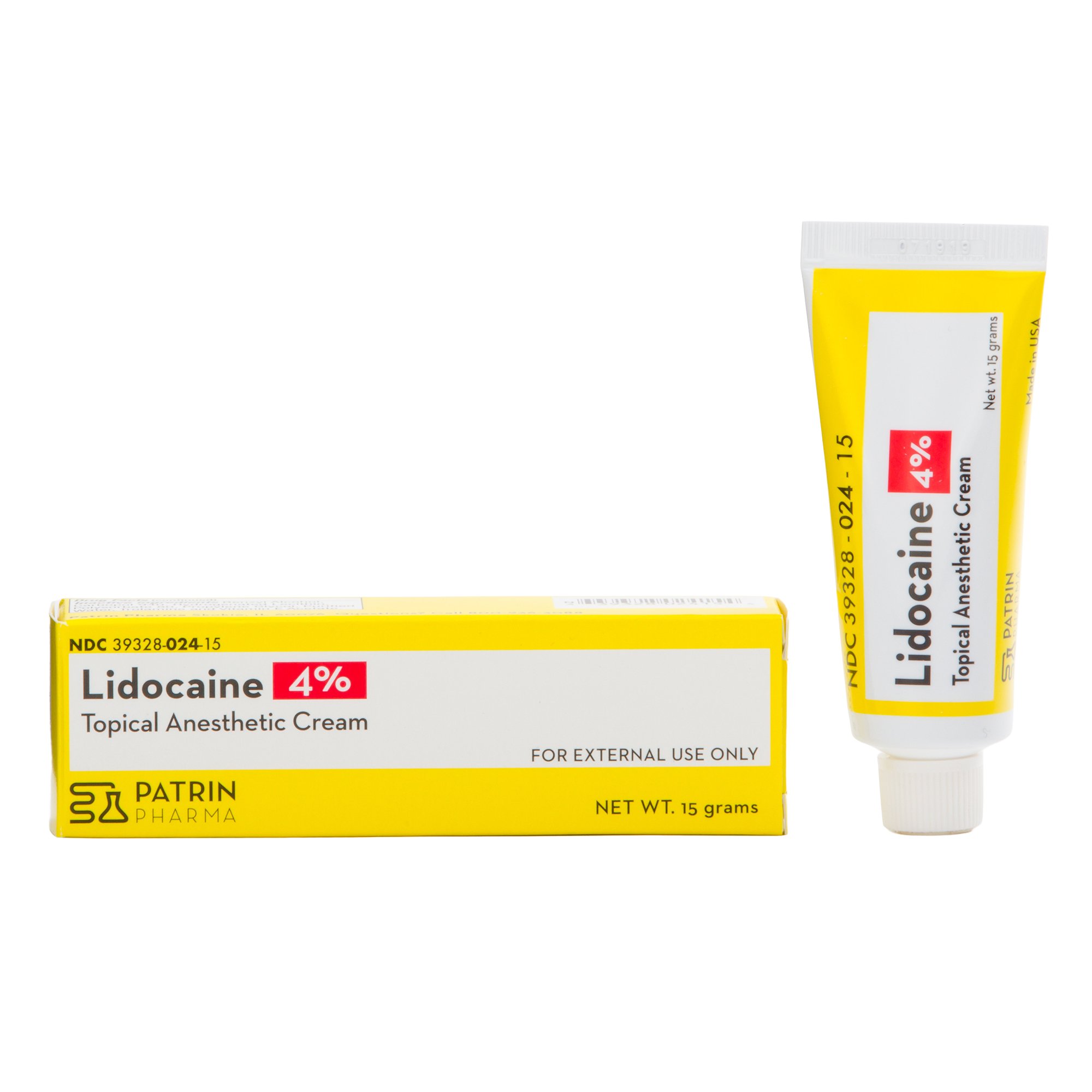 Patrin Pharma 4% Lidocaine Topical Anesthetic Cream MK 1125690