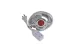 Lighted Foot Switch with 9Ft 3 Outlet Cord
