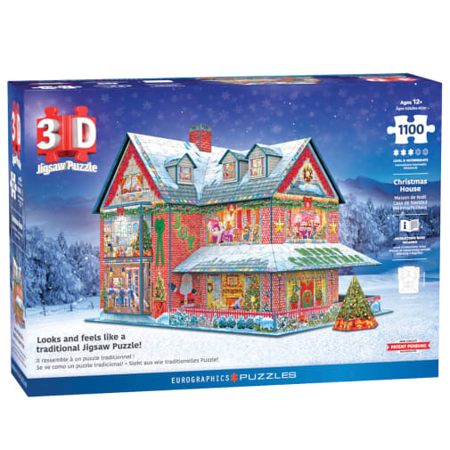 Eurographics Christmas House 3D Jigsaw Puzzle - 1100 Pieces