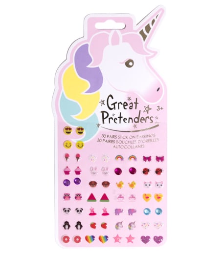 Great Pretenders Unicorn Sticker Earrings, 30 pairs