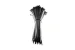 12in Nylon Cable Ties, Black (Qty 100)