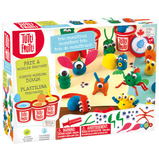 Monsters Trio Kit (Tutti Frutti Scented Modeling Dough)