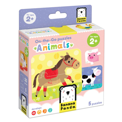 On-the-Go Puzzles: Animals (20 pieces)