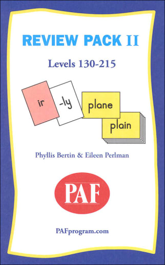 Preventing Academic Failure Set II Review Packs (101)