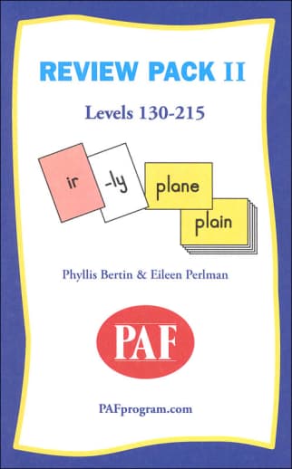 Preventing Academic Failure Set II Review Packs (101)