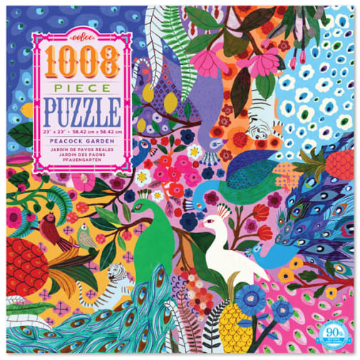 eeboo Peacock Garden Puzzle - 1008 pieces