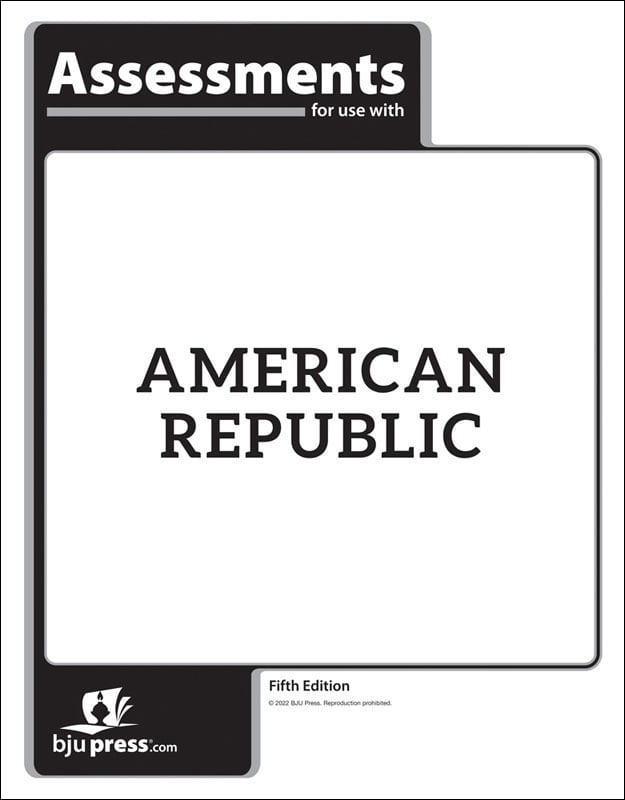 Heritage Studies Grade 8: The American Republic,        Assessments (5th Edition)