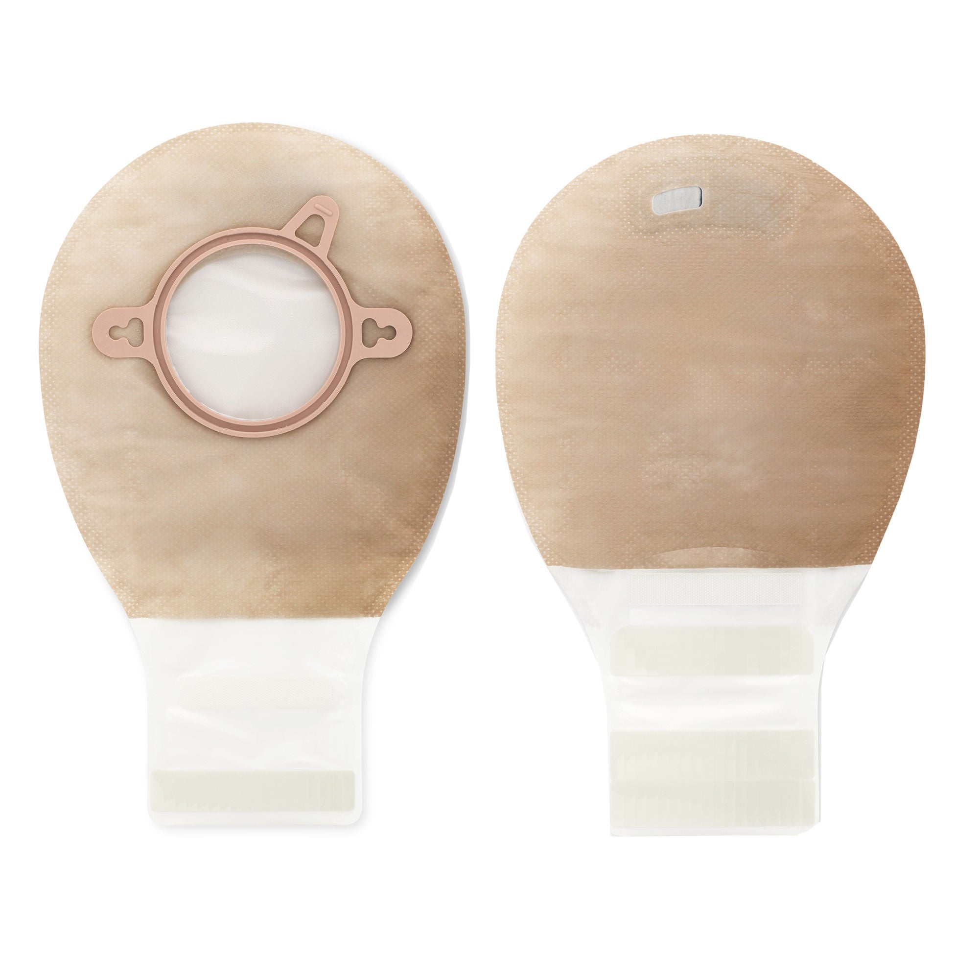 New Image 18283 Two-Piece Beige Ostomy Pouch, Pre-cut to Fit 57 mm, Red Match MK 569782