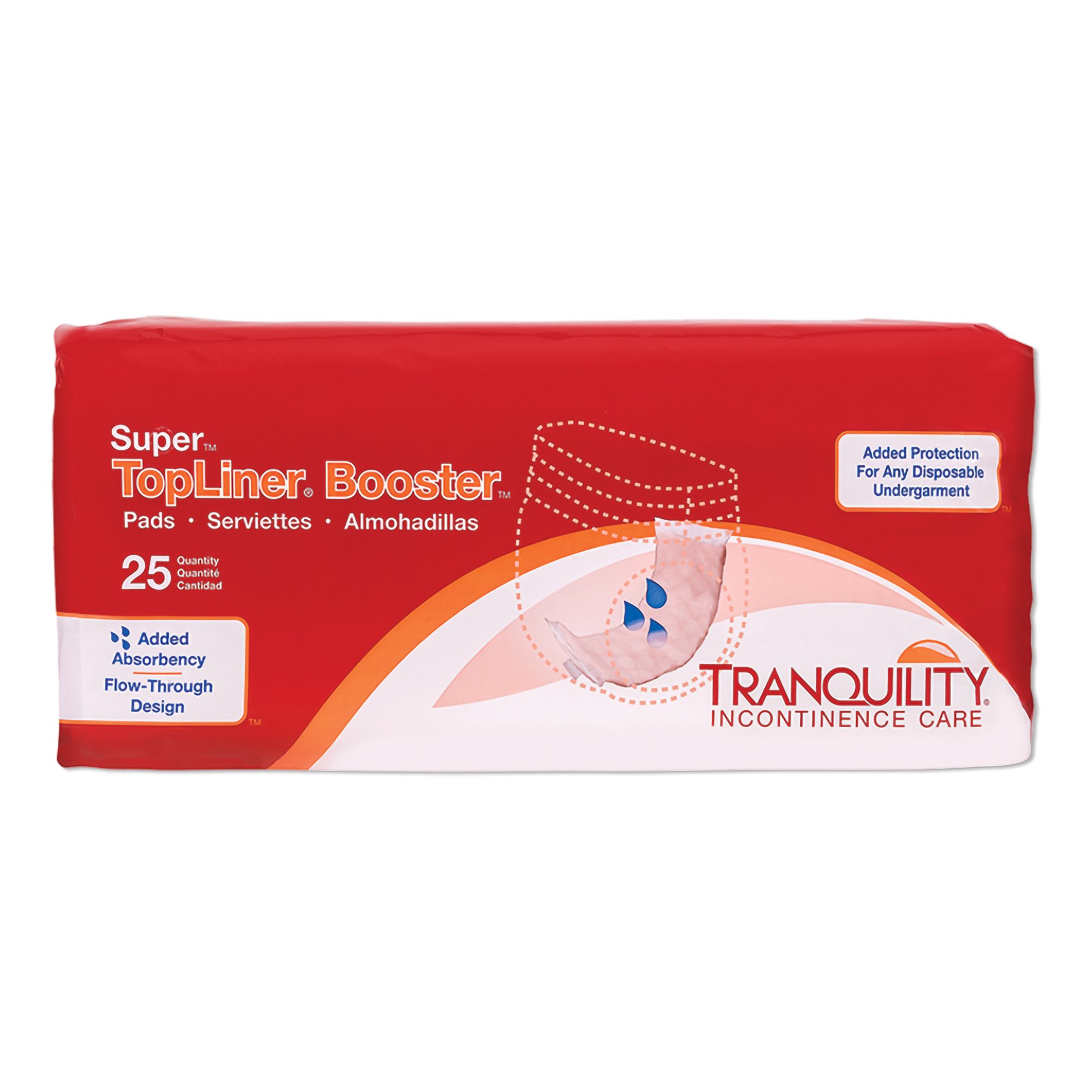 TopLiner Super Added Absorbency Incontinence Booster Pad, 4 x 15 Inch MK 875507