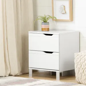 2-Drawer Nightstand - End Table with Storage