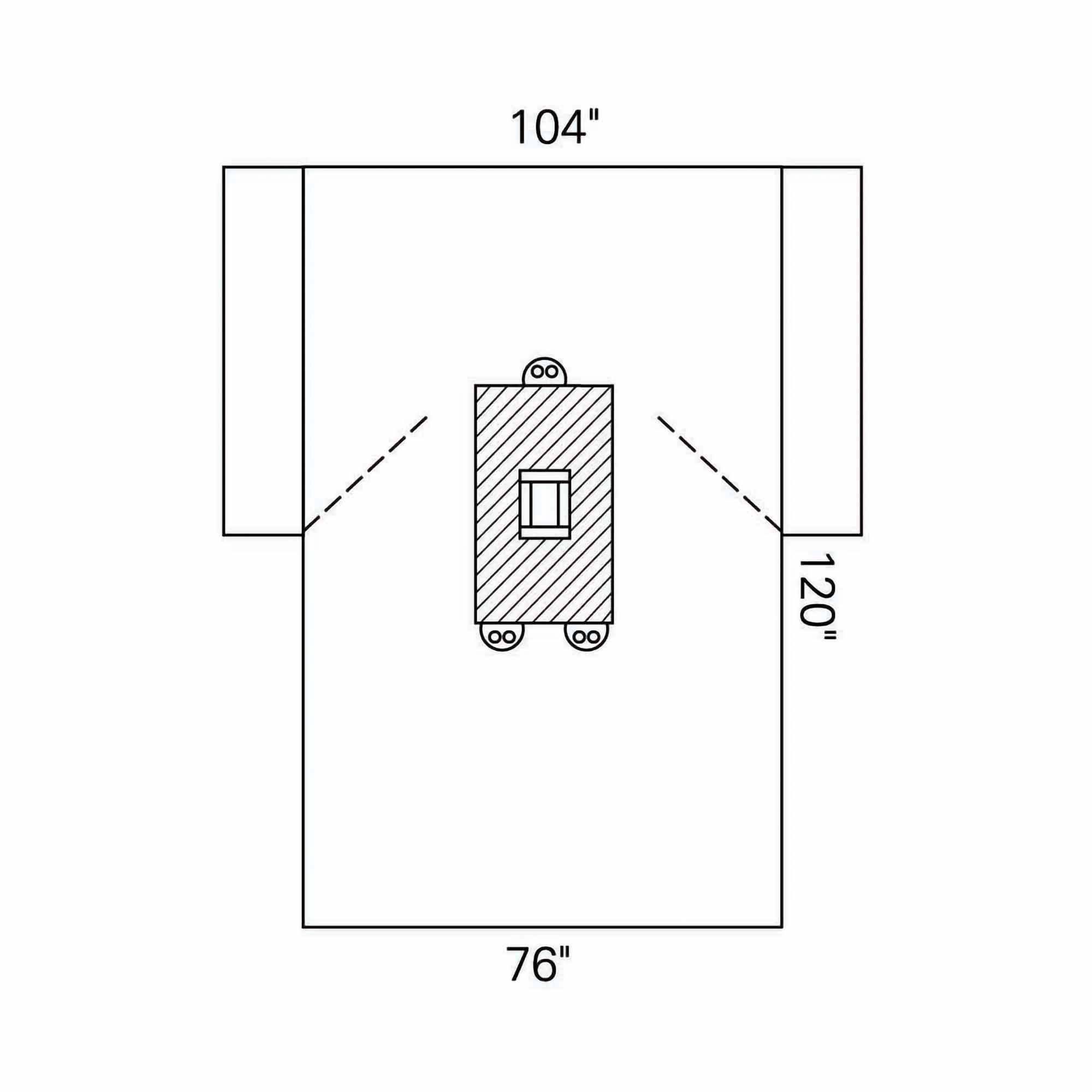 Halyard Sterile Laparotomy Abdominal Drape, 104 W x 76 W x 120 L Inch MK 139800