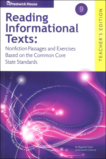 Reading Informational Texts Level 9 Teacher Book