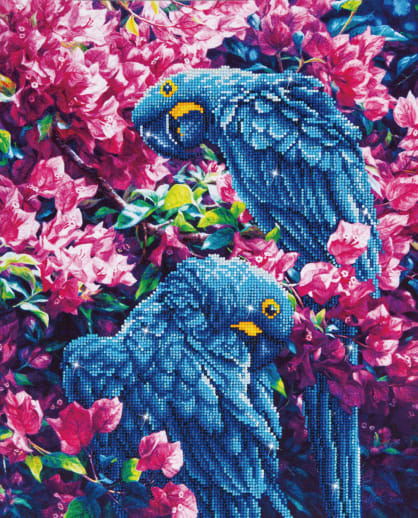 Blue Parrots Diamond Dotz Art Kit (Intermediate)