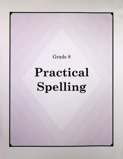 Practical Spelling Workbook Grade 8