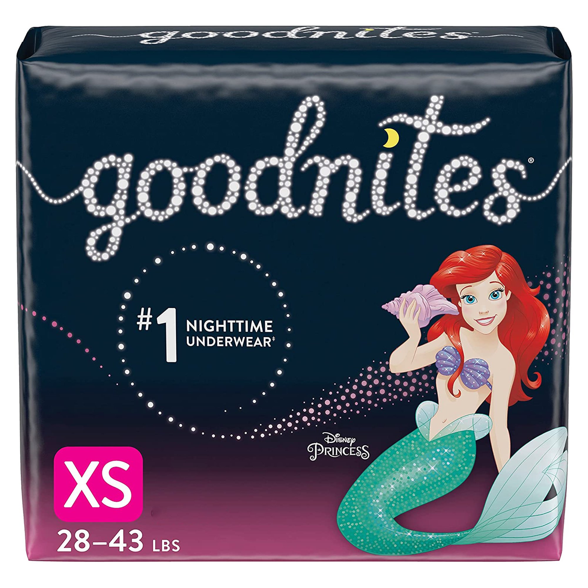 Goodnites Heavy Absorbency Nighttime Underwear, X-Small for Girls 28  43 lbs. MK 1191718
