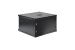 6U 19in Wall-Mount Rack Cabinet, Glass Door 21.4in Depth, Flat Box