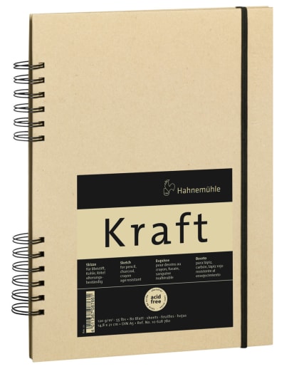 Kraft Paper Sketch Book Size A5/5.83" x 8.27"