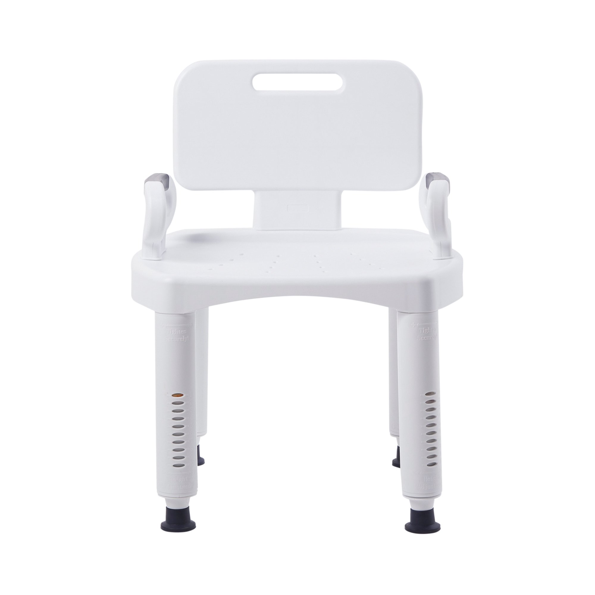 McKesson Bath Bench with Removable Arm Rail and Back, 21.25 Inch Width MK 1065204
