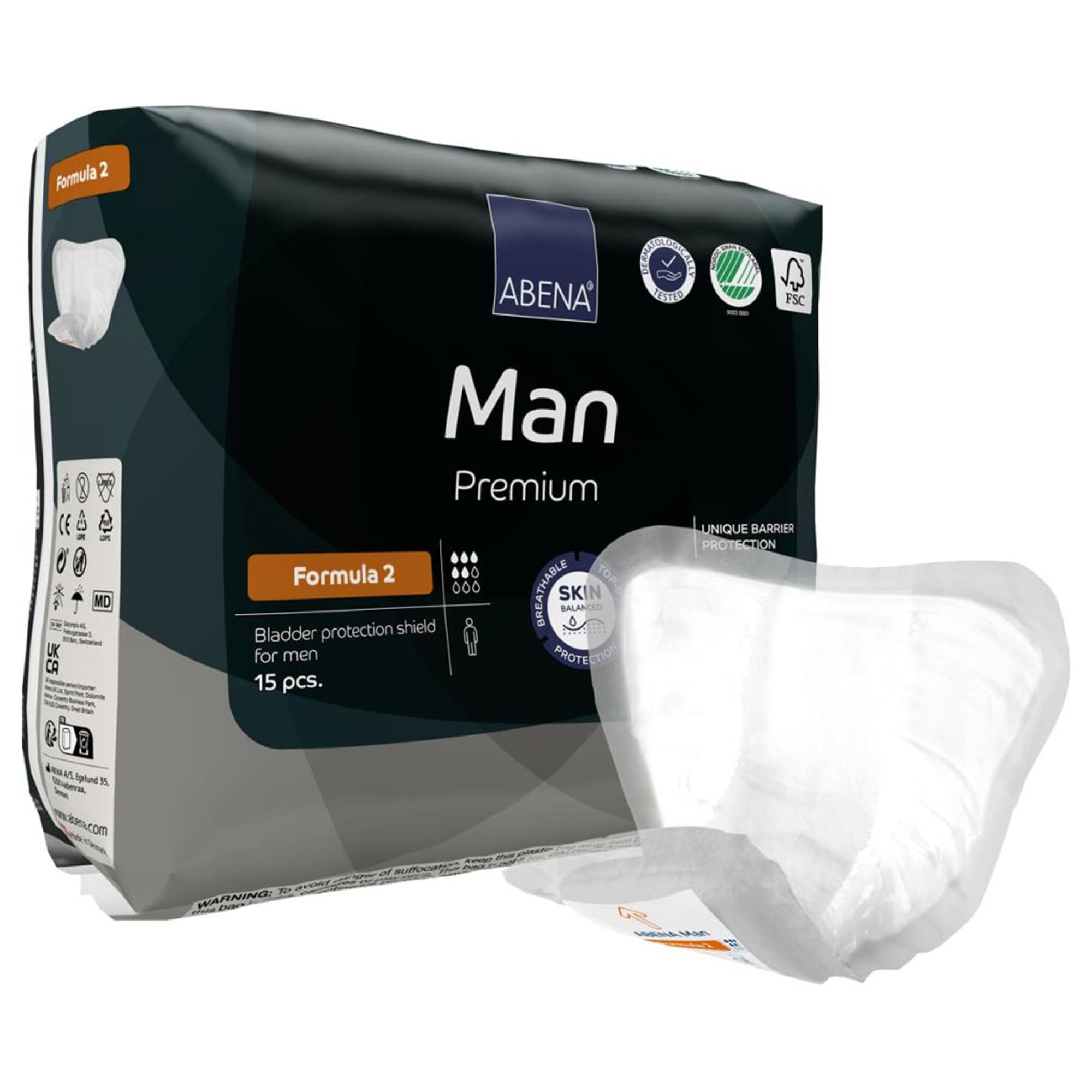 Abena Man Premium Bladder Protection Shield, Formula 2 MK 1218254